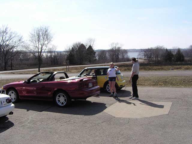 Allen and John and their Mini Cooper S